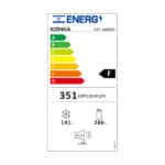 מקרר 4 דלתות 440 ליטר זכוכית שחורה KONKA KRF468WB קונקה