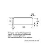 מגירת חימום סדרה 6 Bosch שחור בוש BIC510NB0