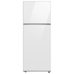 מקרר מקפיא עליון 470 ליטר Samsung RT48CB6626WH Bespoke זכוכית לבנה סמסונג