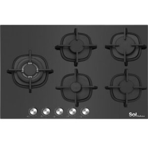 כיריים גז זכוכית 5 להבות Sol סול FQ9GSW894