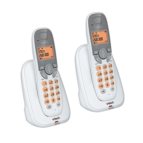 טלפון אלחוטי כפול עם תפריט בעברית Vtech וי טק SLBFS6414TW