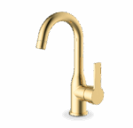 ברז ברבור זהב מוברש קצר מעוצב 155106 שגיב SAGIV