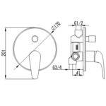 אינטרפוץ 4 דרך 155122 שגיב SAGIV צבע זהב