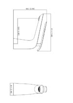 ברז אמבטיה ניצב בינוני ניקל