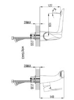 ברז אמבטיה ניצב בינוני S1