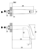 ברז לכיור מונח לבן
