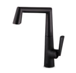 ברז ברבור שחור מט מרובע גבוה