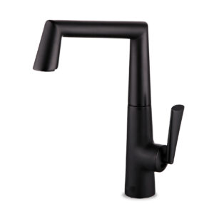 ברז ברבור שחור מט מרובע גבוה