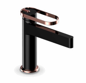 ברז מיקסר ניצב בינוני שחור ROSE GOLD