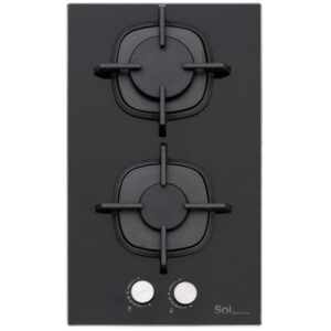כיריים גז 2 להבות זכוכית Sol סול F3GBCT533