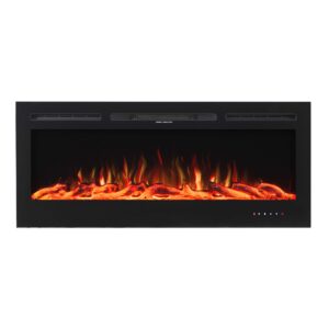 קמין חשמלי דקורטיבי 50 אינץ' Electra Premium BG50B צבע שחור