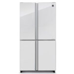 מקרר 4 דלתות Sharp שארפ SJ8590WH זכוכית לבנה