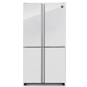 מקרר 4 דלתות Sharp שארפ SJ8590WH זכוכית לבנה