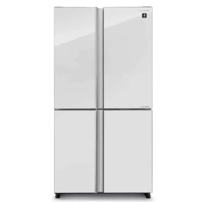 מקרר 4 דלתות Sharp שארפ SJ8590WH זכוכית לבנה