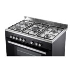 תנור משולב כיריים גז 5 להבות Delonghi דלונגי DEMA965IL שחור