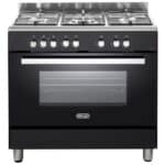תנור משולב כיריים גז 5 להבות Delonghi דלונגי DEMA965IL שחור