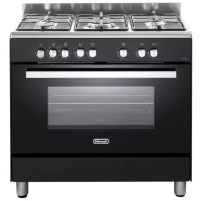 תנור משולב כיריים גז 5 להבות Delonghi דלונגי DEMA965IL שחור