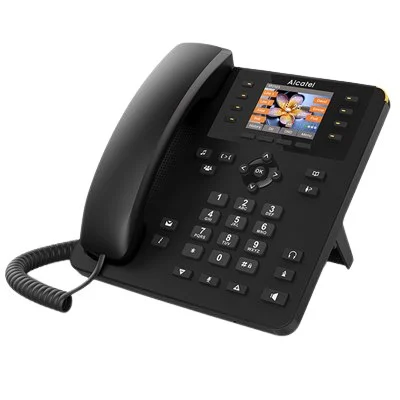 טלפון שולחני מבוסס Alcatel SP2503 2.8'' Color IP - צבע שחור