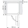 מקרר 4 דלתות חזית נירוסטה 640 ליטר Gorenje גורנייה HY-NRK6191PS4