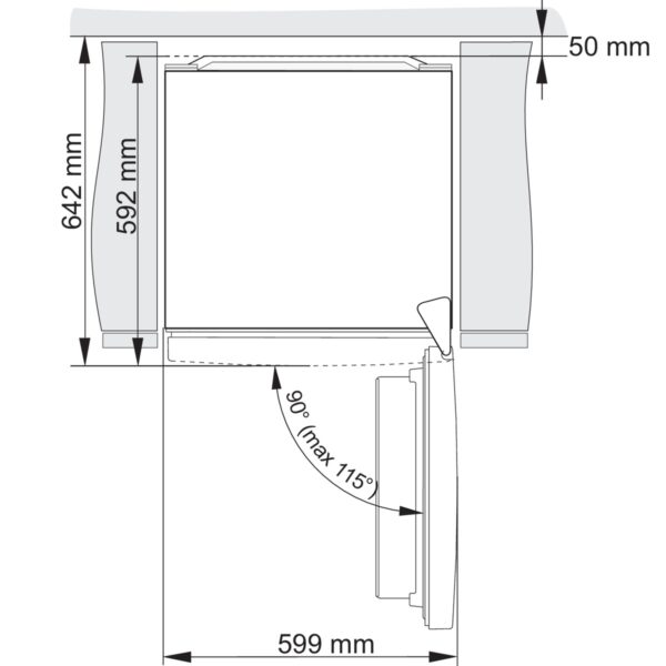 מקרר 4 דלתות חזית נירוסטה 640 ליטר Gorenje גורנייה HY-NRK6191PS4
