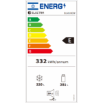 מקרר 4 דלתות 601 ליטר Electra EL6610GBL אלקטרה עם מפסק שבת גימור זכוכית שחורה