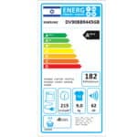מייבש כביסה 9 ק"ג כולל Samsung Heat Pump סמסונג DV90BB9445GB