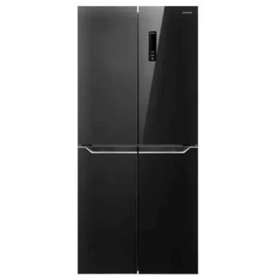 מקרר 4 דלתות זכוכית שחורה Amcor אמקור HR448GB