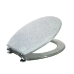 מושב אסלה צבעוני נצנצים כסף 35055 ספלאש splash