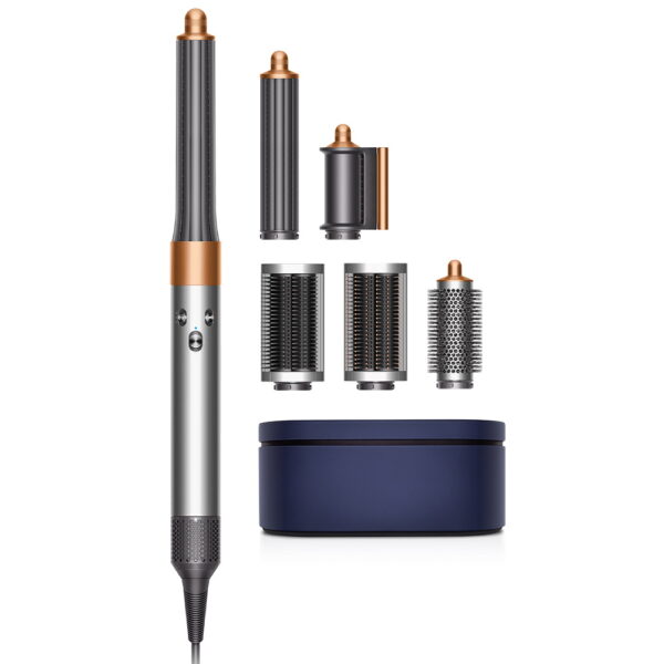 מעצב שיער כולל אביזרים Dyson דייסון Airwrap Complete Long HS05 – ניקל ונחושת