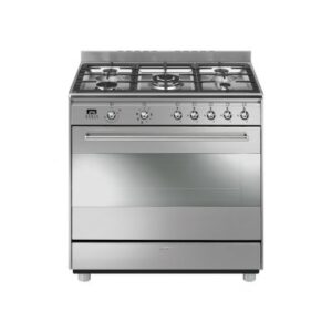 תנור משולב כיריים גז 90 ס”מ מבית SMEG סמאג דגם SSA91MAX9