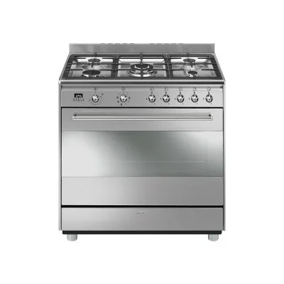 תנור משולב כיריים גז 90 ס”מ מבית SMEG סמאג דגם SSA91MAX9