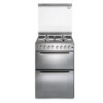 תנור דו תאי משולב כיריים DeLonghi DCS12EDX דלונגי