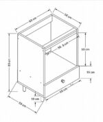 ארון שירות לתנור וכיריים בילד אין גרניט GRANIT סטאר שופ STAR SHOP