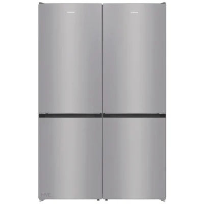 מקרר 4 דלתות חזית נירוסטה 640 ליטר Gorenje גורנייה HY-NRK6191PS4
