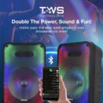 בידורית ניידת 2000W כולל שני מיקרופונים Dome דום CLUB112