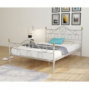 מיטה זוגית ממתכת TRUVA למזרן 140*190 ס”מ ברדקס BRADEX