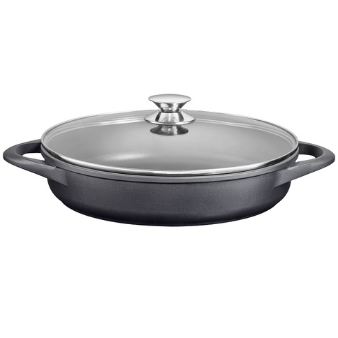 סוטאז' יציקה 40 ס"מ כולל מכסה Morphy Richards מורפי ריצ'ארדס BLACK SHALE MRLC20040