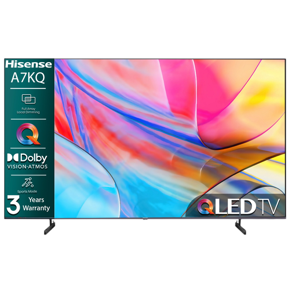טלוויזיה חכמה 75" Hisense QLED הייסנס 75A7KQ