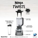 בלנדר עוצמתי 2 ב-1 Ninja 1100W נינג'ה Twisti CB153