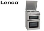 תנור משולב דו תאי LENCO לנקו כסוף LDOV60IX