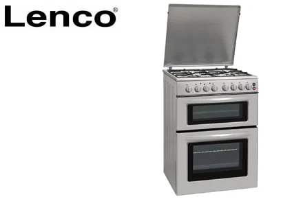 תנור משולב דו תאי LENCO לנקו כסוף LDOV60IX