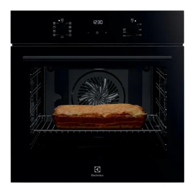 תנור EOH7427K Electrolux זכוכית שחורה אלקטרולוקס
