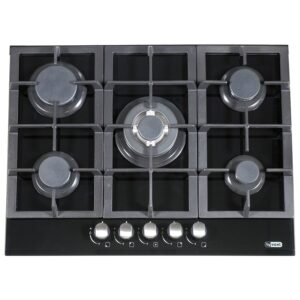 כיריים גז 5 להבות Ly Vent ליונט HOT679 שחור