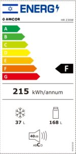 מקרר מקפיא עליון  Amcor אמקור HR230W