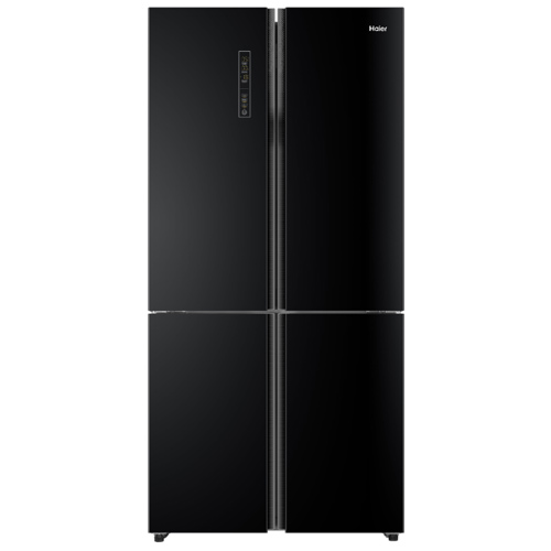מקרר 4 דלתות Haier HRF6200FB האייר זכוכית שחורה