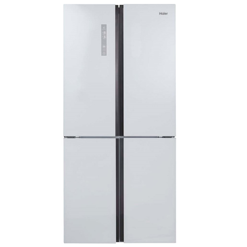 מקרר 4 דלתות Haier HRF6200FW האייר זכוכית לבנה