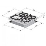 כיריים גז 4 להבות Lofra לופרה HRS6G0