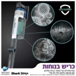 שואב אבק אלחוטי נטען Shark שארק HYPER PLUS PRO IZ413