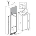 מקרר אינטגרלי ללא מקפיא 315 ליטר Gram גראם KSI 331592