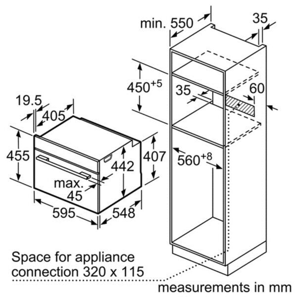 תנור משולב מיקרוגל Bosch בוש CMG633BB1